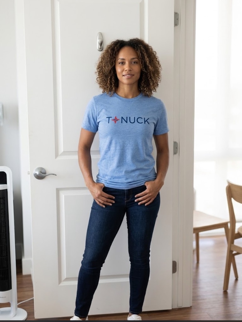 Tuckernuck Logo American Apparel Tri-Blend Tee in Blue  Tshirt
